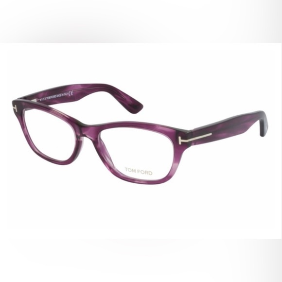 New Tom Ford TF5425 081 53-17-140 Violet Full Rim Rectangular Opticals orig$400+ - Picture 2 of 9